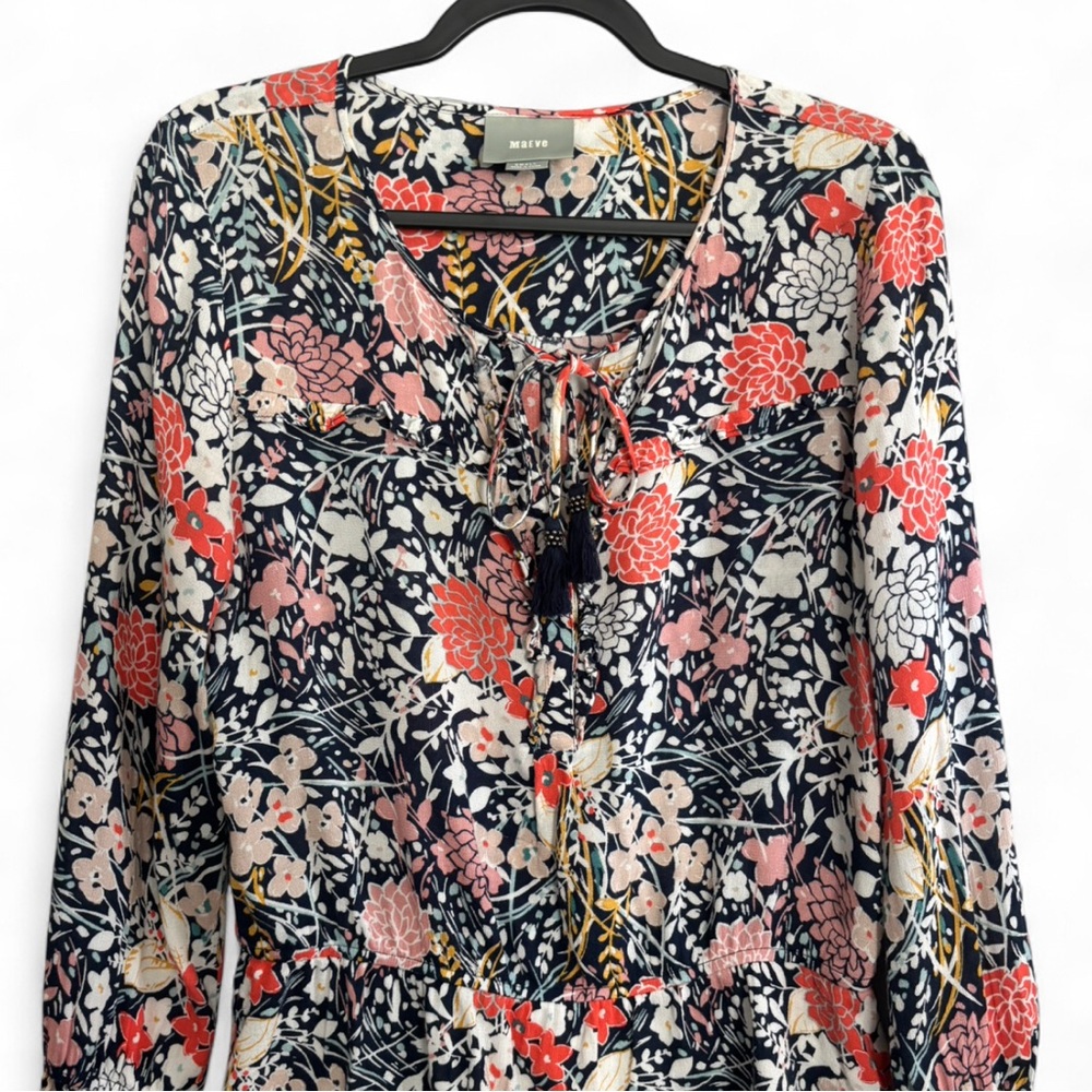Anthropologie Maeve Begonia Peasant Top - Picture 4 of 7